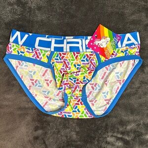 Andrew Christian Multicolor Geometric Briefs